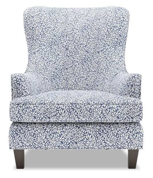 Fauteuil d’appoint à oreilles personnalisable Sofa Lab de 32 po fabriqué au Canada en tissu - Cadet multicolore | WING1145