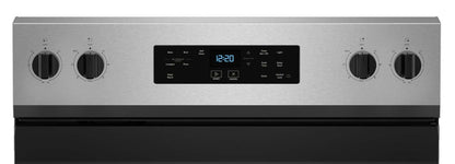 Cuisinière électrique Whirlpool de 5,3 pi³ avec nettoyage automatique - acier inoxydable - YWFES3530RS | Bain à remous 5,3 Cu. Fort. Cuisinière électrique avec autonettoyage - Acier inoxydable - YWFES3530RS
