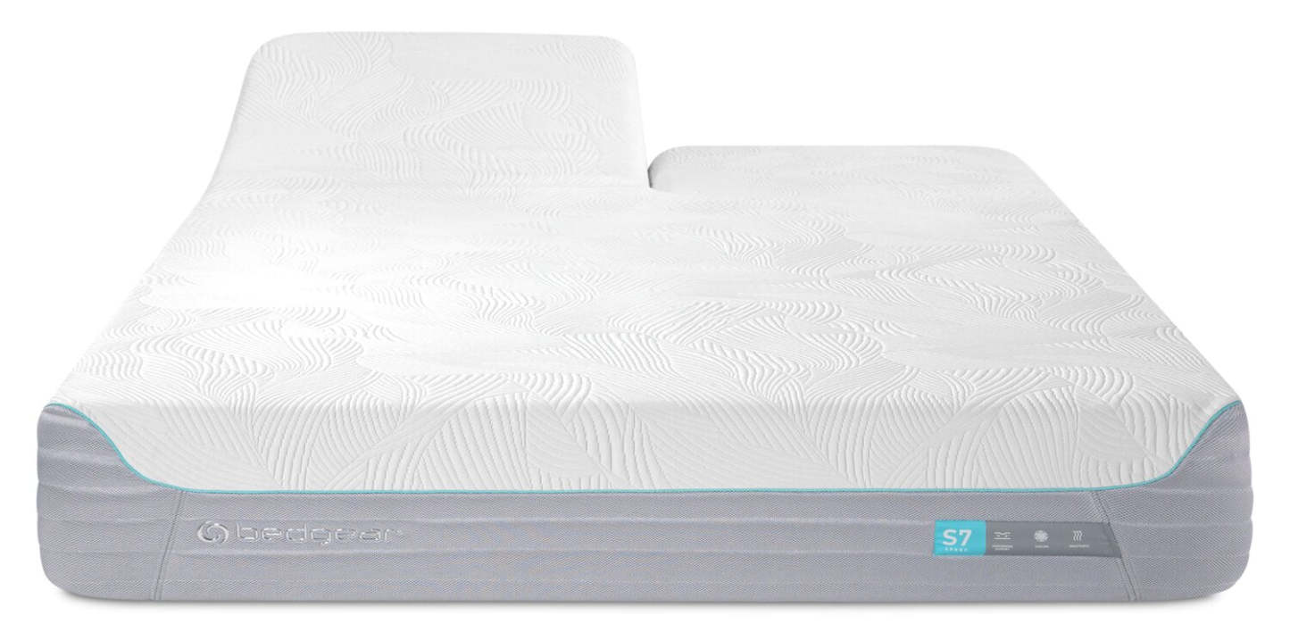 BEDGEAR S7 Split Head Smooth Top Plush Queen Mattress | Matelas moelleux à surface lisse S7 de Bedgear à tête divisée pour grand lit
