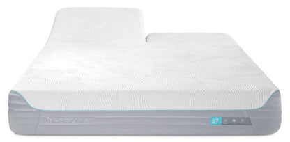BEDGEAR S7 Split Head Smooth Top Plush Queen Mattress | Matelas moelleux à surface lisse S7 de Bedgear à tête divisée pour grand lit