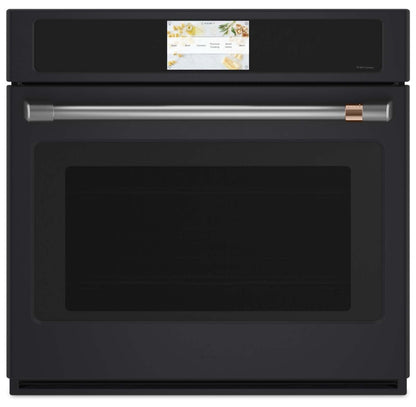 Four mural électrique Café de 5 pi³ et de 30 po avec convection européenne véritable et grilles auto-nettoyantes - Matte Wh…