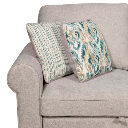 Canapé lit sectionnel de gauche Haven de Scott Living 4 pièces en tissu chenille avec fauteuil long de rangement - gris