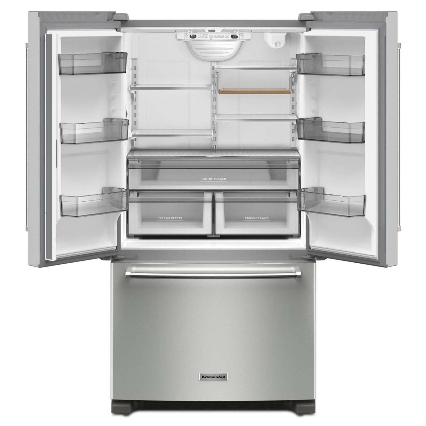 Réfrigérateur KitchenAid de 36 po et de 20 pi3 de profondeur comptoir à portes françaises - acier inoxydable - KRFC136RPS | KRFC13PS