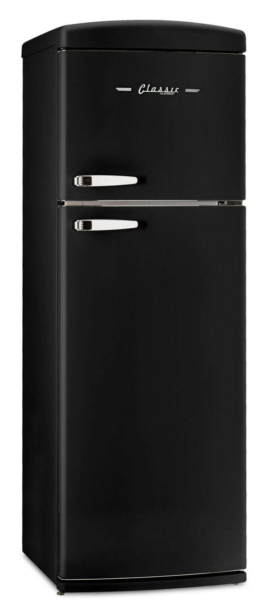 Réfrigérateur Classic Rétro d’Unique de 24 po et de 11 pi3 à congélateur supérieur - noir mat - UNQ-310L MB TM