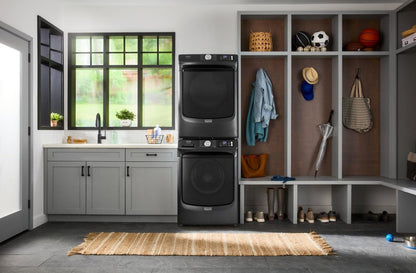 Maytag 5,8 pi3 Laveuse intelligente à chargement frontal Pet Pro et 7,4 pi3 Sécheuse électrique - Noir volcan | Laveuse intelligente à chargement frontal Pet Pro de 5,8 pi3 et sécheuse électrique de 7,4 pi3 de Maytag – noir volcan | MAFL702B