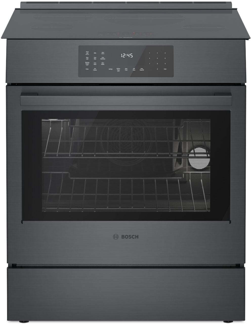 Cuisinière électrique Bosch de série 800 de 4,6 pi3 avec surface de cuisson à induction - HII8047C | Bosch 4,6 Cu. Fort. Cuisinière électrique série 800 avec table de cuisson à induction - HII8047C | HII8047C