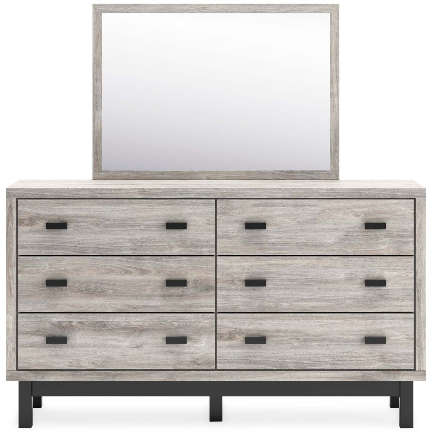 Miroir de commode de chambre Zen, amovible, à suspendre au mur - Gris | Miroir de commode de chambre à coucher Zen, à fixer au meuble ou à suspendre au mur - gris