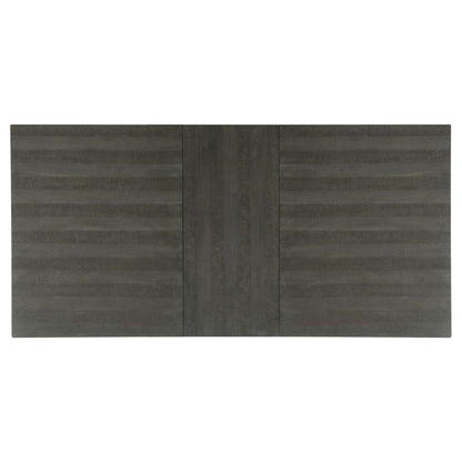 Table de salle à manger Alto avec extension 65-83 W, base à tréteaux - Gris | Table de salle à manger Alto de 65 po à 83 po (L) avec rallonge et base à tréteaux - grise