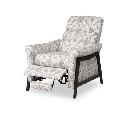 Fauteuil à inclinaison par poussée Mallie de 32 po en tissu chenille - ardoise multicolore Limbu