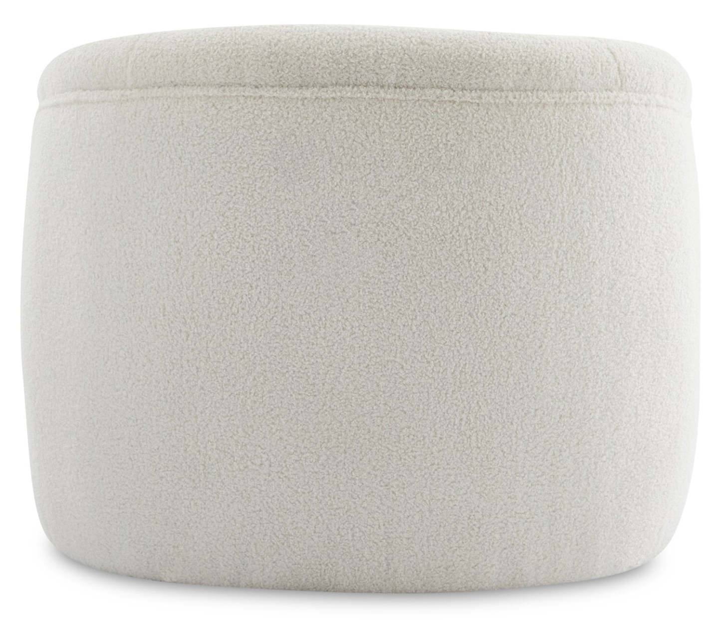 Fauteuil d'appoint courbé en tissu Sherpa Solo 31.1 - Crème glacée | Fauteuil d'appoint courbé Solo de 31,1 po en tissu sherpa - crème glacée