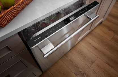 Lave-vaisselle KitchenAid de 24 po et de 47 dBA avec panier à ustensiles sur le troisième niveau - noir - KDFS224SBL