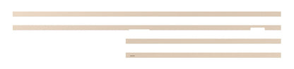 Cadre décoratif personnalisable pour téléviseur The Frame Pro de 75 po de Samsung - sable doré biseauté