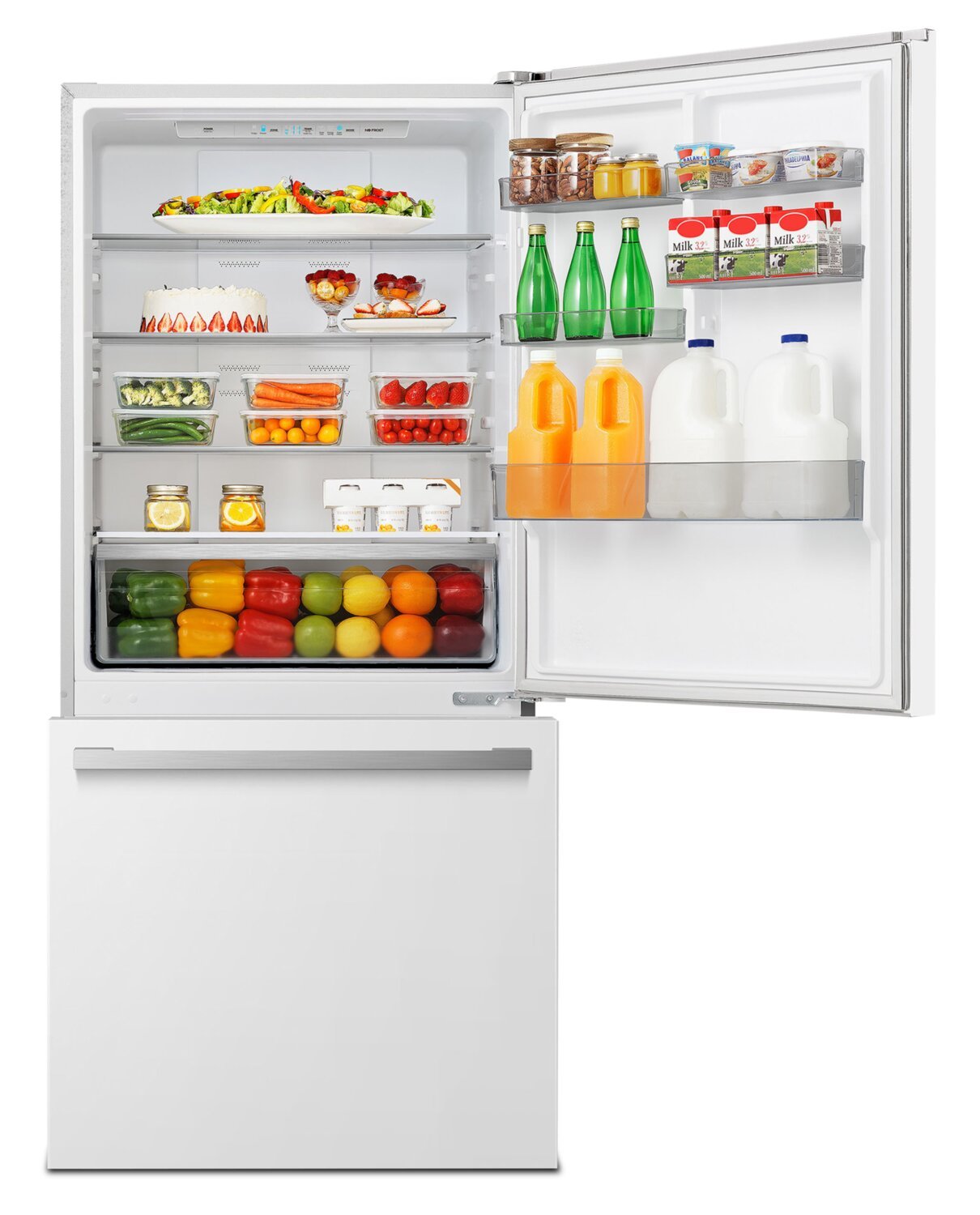 Réfrigérateur Hisense de 31,1 po et de 17 pi³ à congélateur inférieur - blanc - RB17A2CWE | Hisense 31.1 17 Cu. Ft. Bottom-Mount Refrigerator - White - RB17A2CWE