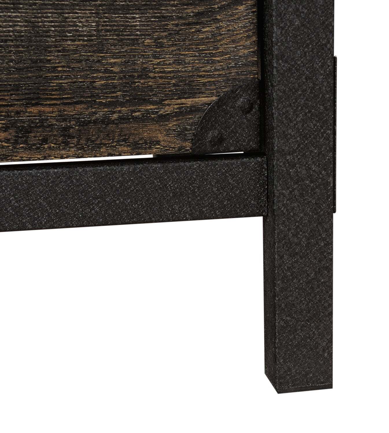 Lewis 59.84 L-Shaped Office Desk with 2-Drawers - Carbon Oak | Bureau en forme de L Lewis de 59,84 po à 2 tiroirs - chêne carbone