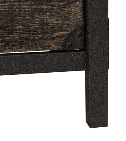 Lewis 59.84 L-Shaped Office Desk with 2-Drawers - Carbon Oak | Bureau en forme de L Lewis de 59,84 po à 2 tiroirs - chêne carbone