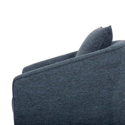 Fauteuil d'appoint pivotant en tissu chenille Rio 34,5 - Bleu | Fauteuil d'appoint pivotant Rio de 34,5 po en tissu chenille - bleu