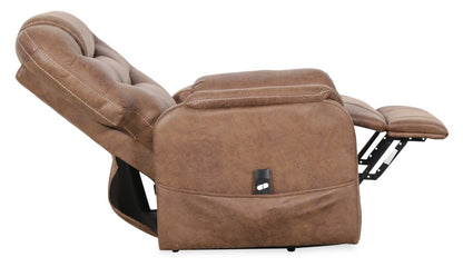 Landon 34 Microfibre Power Lift Reclining Chair - Brown | Fauteuil inclinable électrique Landon de 34 po en microfibre - brun