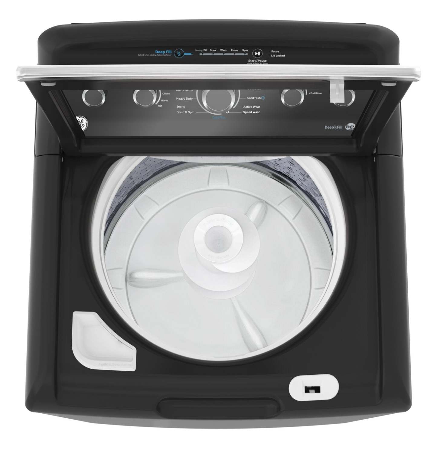 Laveuse GE à chargement par le haut de 4,9 pi³ avec agitateur - gris diamant - GTW491BMRDG | GE 4.9 Cu. Ft. Top Load Agitator Washer - Diamond Grey - GTW491BMRDG