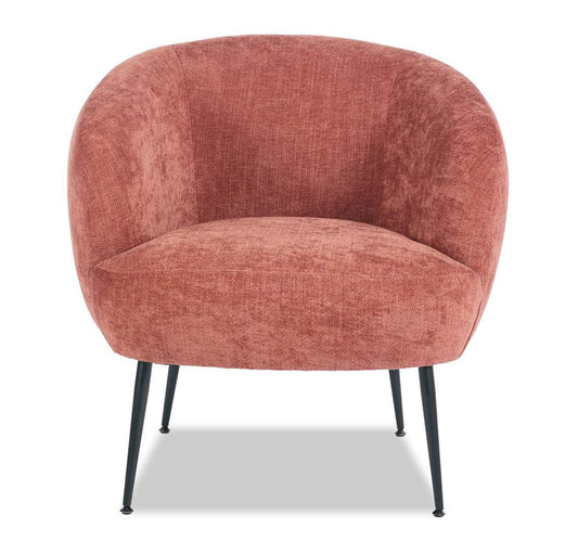 Fauteuil d'appoint en tissu bouclé Nova 28.7 - Orange | Fauteuil d'appoint Nova de 28,7 po en tissu bouclé - orange