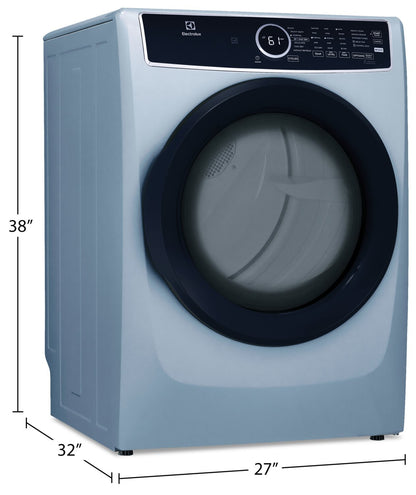 Sécheuse électrique Electrolux de 8 pi³ avec vapeur - bleu glacier - superposable - ELFE743CAG | Electrolux 8 Cu. Fort. Sécheuse électrique à vapeur - Bleu glacier - Empilable - ELFE743CAG