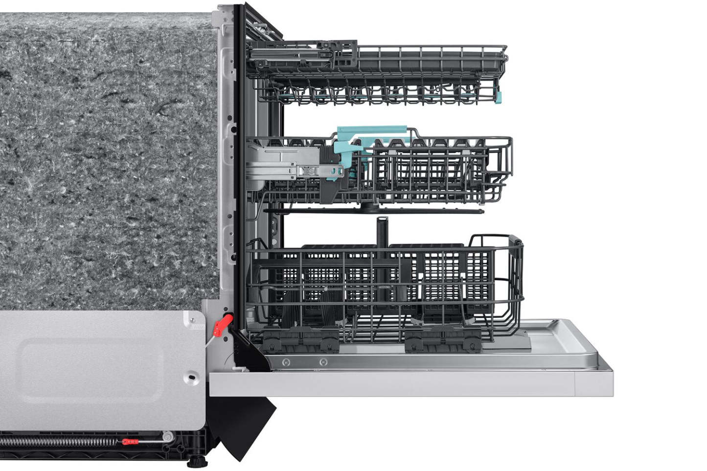 Samsung 24 38 dBA Lave-vaisselle à commandes sur le dessus avec nettoyage par IA et 3e panier - Blanc - DW90F89T0U12AA | Lave-vaisselle Samsung de 24 po et de 38 dBA avec commandes sur le dessus, nettoyage avec IA et 3e panier - DW90F89T0UMTAA | DW90F89W