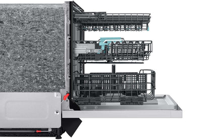 Samsung 24 38 dBA Lave-vaisselle à commandes sur le dessus avec nettoyage par IA et 3e panier - Blanc - DW90F89T0U12AA | Lave-vaisselle Samsung de 24 po et de 38 dBA avec commandes sur le dessus, nettoyage avec IA et 3e panier - DW90F89T0UMTAA | DW90F89W
