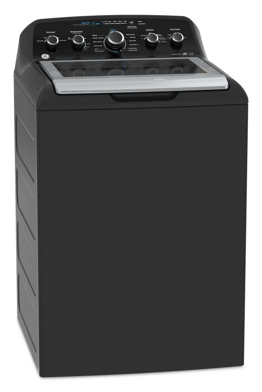 Laveuse GE à chargement par le haut de 4,9 pi³ avec agitateur - gris diamant - GTW491BMRDG | GE 4.9 Cu. Ft. Top Load Agitator Washer - Diamond Grey - GTW491BMRDG