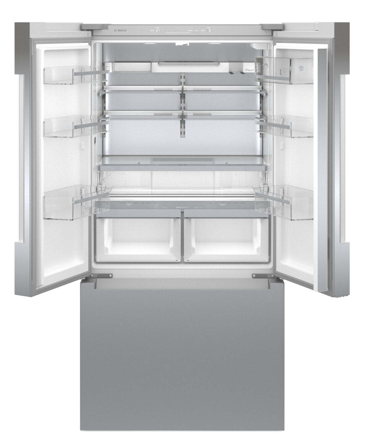 Réfrigérateur Bosch de 20,8 pi³ à portes françaises de profondeur comptoir - B36CT81ENS | Réfrigérateur Bosch 20,8 pi³ à portes françaises de profondeur comptoir - B36CT81ENS | B36CT8SS