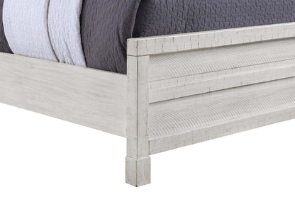 Lit à panneaux Haven avec tête de lit et cadre de lit, blanc - format grand lit | Lit à panneaux Haven avec tête de lit et cadre, blanc - Grand lit