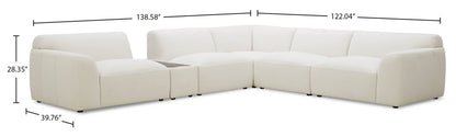 Riverside 6-Piece Sectional - Oyster | Canapé sectionnel Riverside 6 pièces - huître