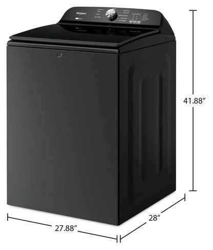 Laveuse Whirlpool à chargement par le haut de 6,1 pi³ - noir volcan - WTW6157PB