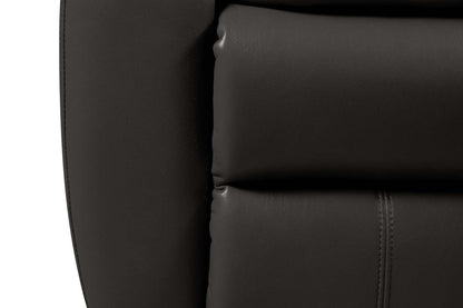 Causeuse inclinable Chandler de 60 po en tissu d'apparence cuir - gris