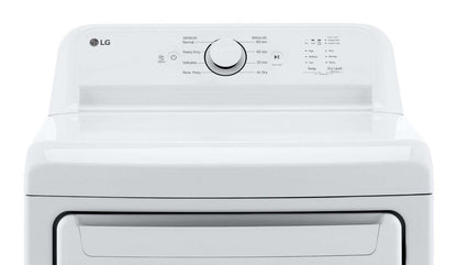 LG 7,3 Cu. Fort. Sécheuse électrique - Blanc - DLE6100W | Sécheuse électrique LG de 7,3 pi³ - blanche - DLE6100W
