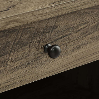 Table de nuit Theo à 1 tiroir avec armoire de rangement, 18 L x 25,75 H - Marron | Table de nuit Theo de 18 po (l) x 25,75 po (H) à 1 tiroir avec armoire de rangement - marron