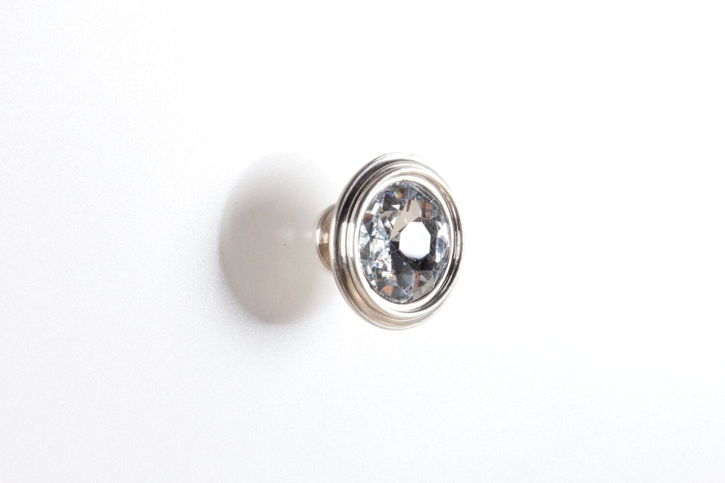 Table de chevet Halo à 2 tiroirs avec lumière LED, 21 W x 24 H, Glam - Blanc | Table de nuit somptueuse Halo de 21 po (l) x 24 po (H) à 2 tiroirs avec éclairage à DEL - blanche