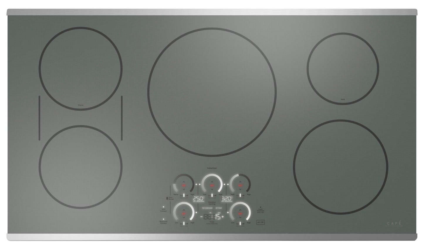 Cafe 36 5-Element Electric Cooktop - Stainless - CHP90362TSS | Surface de cuisson électrique Café de 36 po à 5 éléments - acier inoxydable - CHP90362TSS