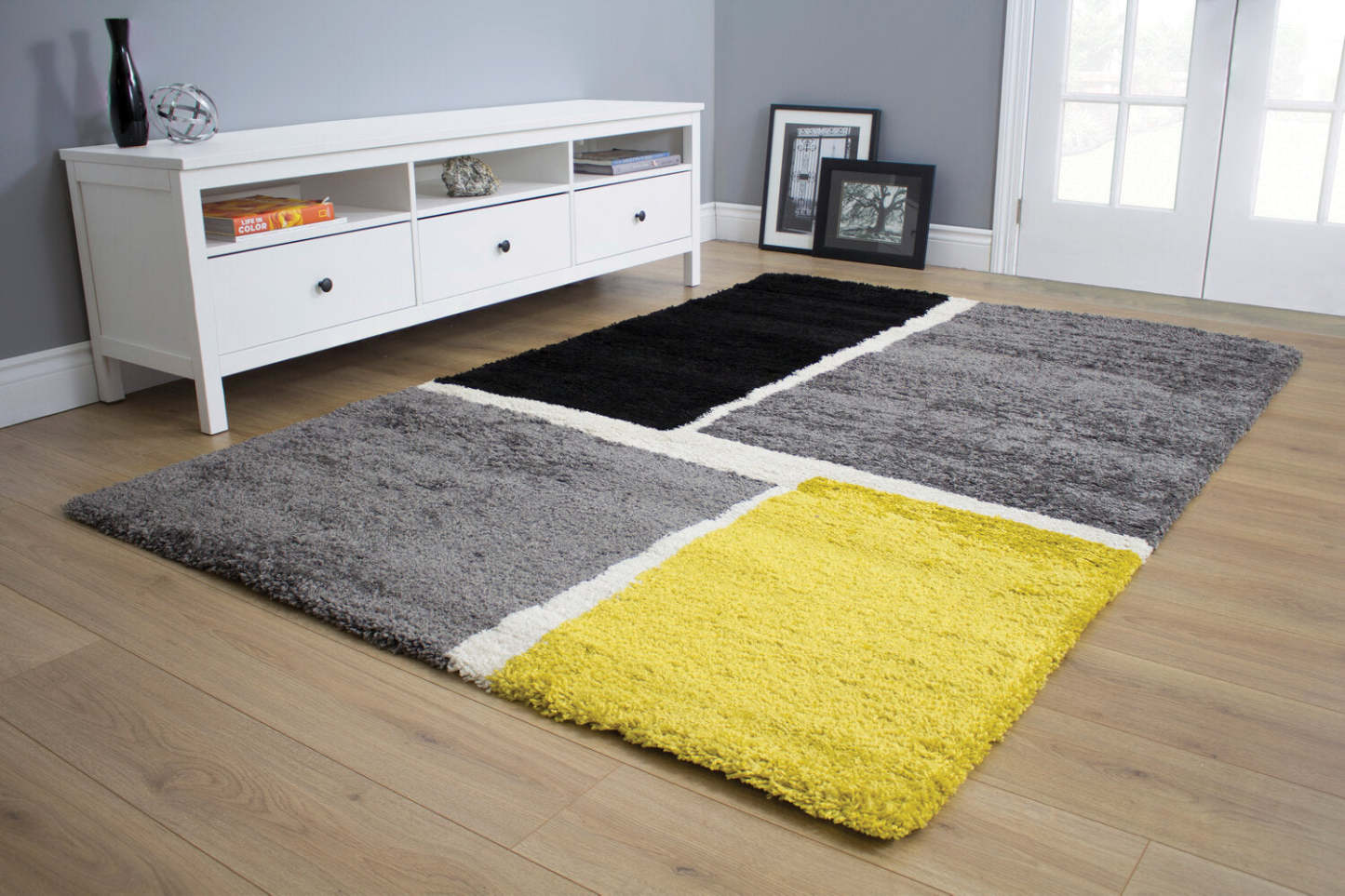 Tapis à blocs de couleurs Maroq – 7' x 10' | Carpette Maroq à blocs de couleurs - 7 pi x 10 pi | MAR66078