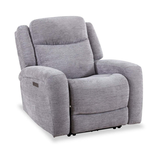 Atlantis 38 Fauteuil à inclinaison électrique en tissu avec port USB - gris tourterelle