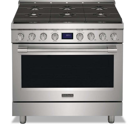 Cuisinière à gaz Frigidaire Professional de 4,4 pi³ à convection véritable avec surface de cuisson à six brûleurs - Smudge-P…