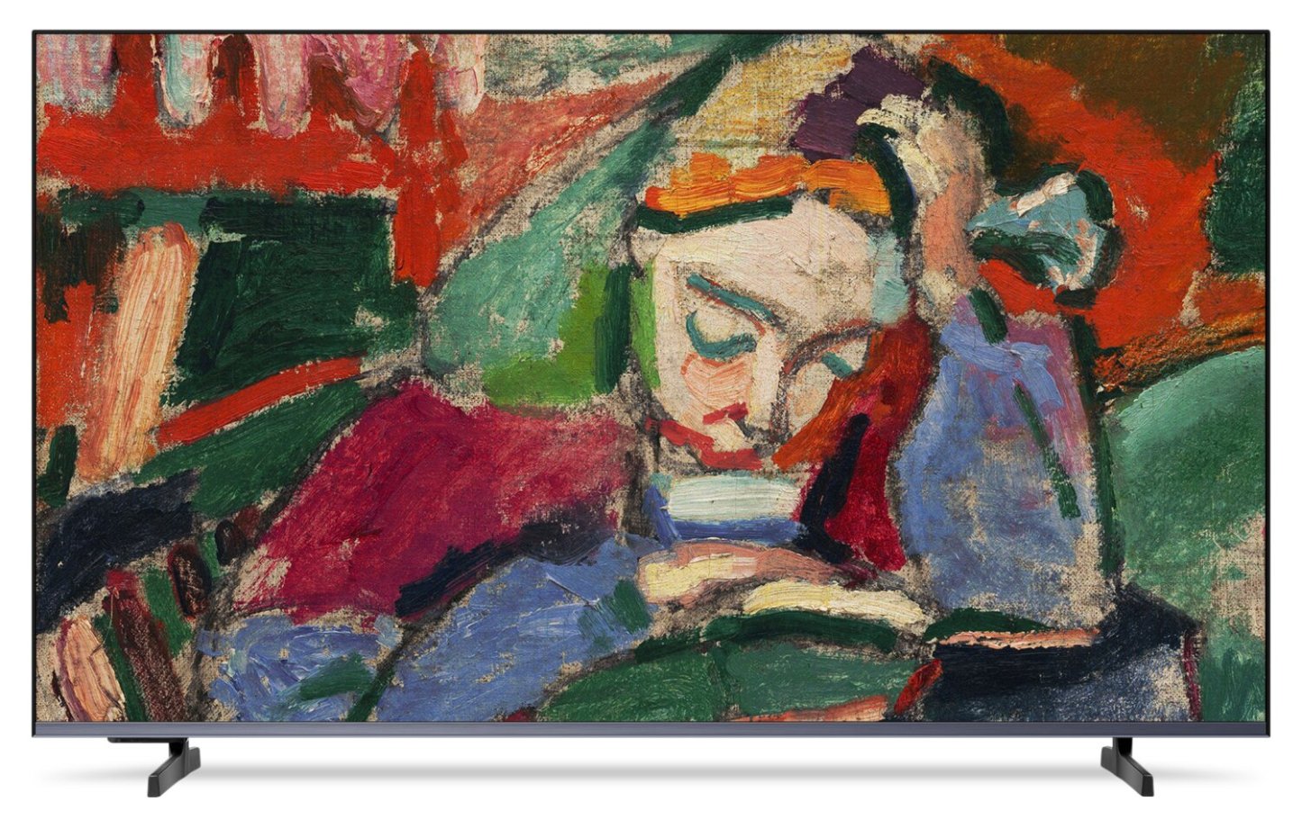 HISENSE 55 CanvasTV QLED 4K UHD Smart Google TV (55S7N) - Modèle 2024 | Téléviseur intelligent QLED HISENSE QD6QF CanvasTVMC UHD 4K de 55 po avec Google TVMC (55S7N) - modèle 2024