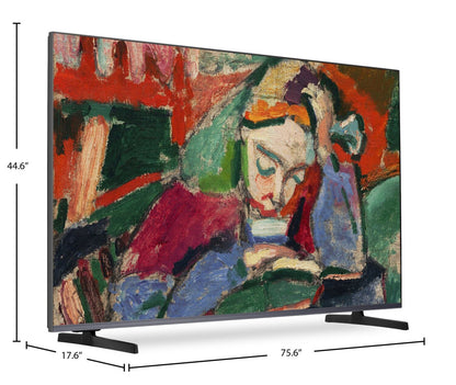 HISENSE 85 CanvasTV QLED 4K UHD Smart Google TV (85S7N) - Modèle 2024 | Téléviseur intelligent QLED HISENSE QD6QF CanvasTVMC UHD 4K de 85 po avec Google TVMC (85S7N) - modèle 2024