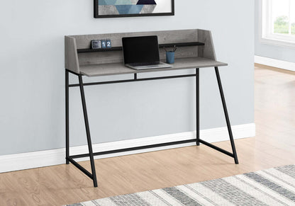 Bureau Lawson 47.25 avec petite niche - Gris|Bureau Lawson de 47,25 po avec petite crédence - gris
