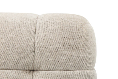 Kort &amp; Co. Canapé sectionnel modulaire Oaklyn 8 pièces en tissu avec coussins de siège capitonnés - beige