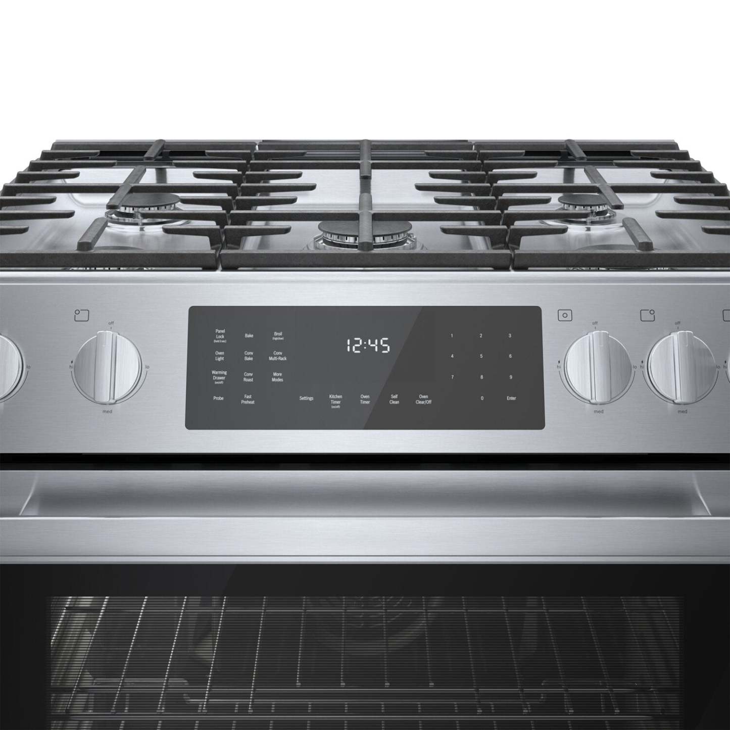 Cuisinière hybride Bosch de série 800 de 4,6 pi3 avec tiroir-réchaud - HDI8056C | Bosch Série 800 4,6 Cu. Fort. Cuisinière biénergie avec tiroir chauffant - HDI8056C | HDI8056C