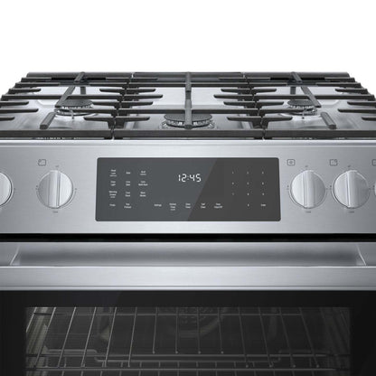 Cuisinière hybride Bosch de série 800 de 4,6 pi3 avec tiroir-réchaud - HDI8056C | Bosch Série 800 4,6 Cu. Fort. Cuisinière biénergie avec tiroir chauffant - HDI8056C | HDI8056C
