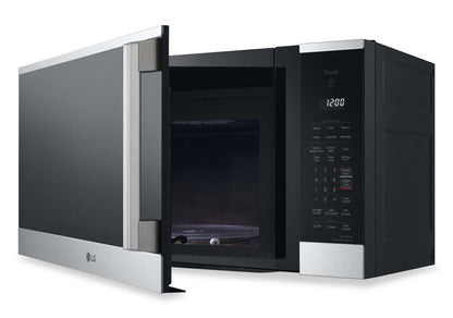 LG 1,8 Cu. Fort. Micro-ondes intelligent à cuisinière avec EasyClean® - MVEM1825X | Quatre à micro-ondes à hotte intégrée intelligente LG de 1,8 pi3 avec EasyCleanMC - MVEM1825X