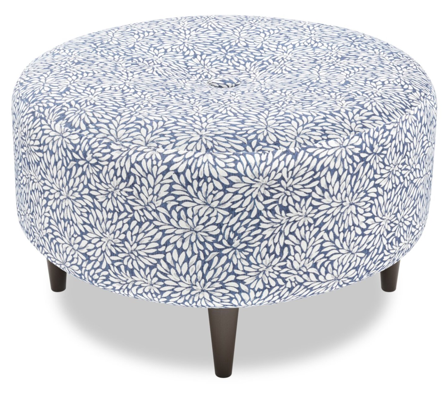 Fabriqué au Canada Sofa Lab personnalisable Pouf en tissu The Curve 31 - Cadet multicolore | Pouf The Curve de Sofa Lab de 31 po fabriqué au Canada en tissu - Cadet multicolore | CURV1145