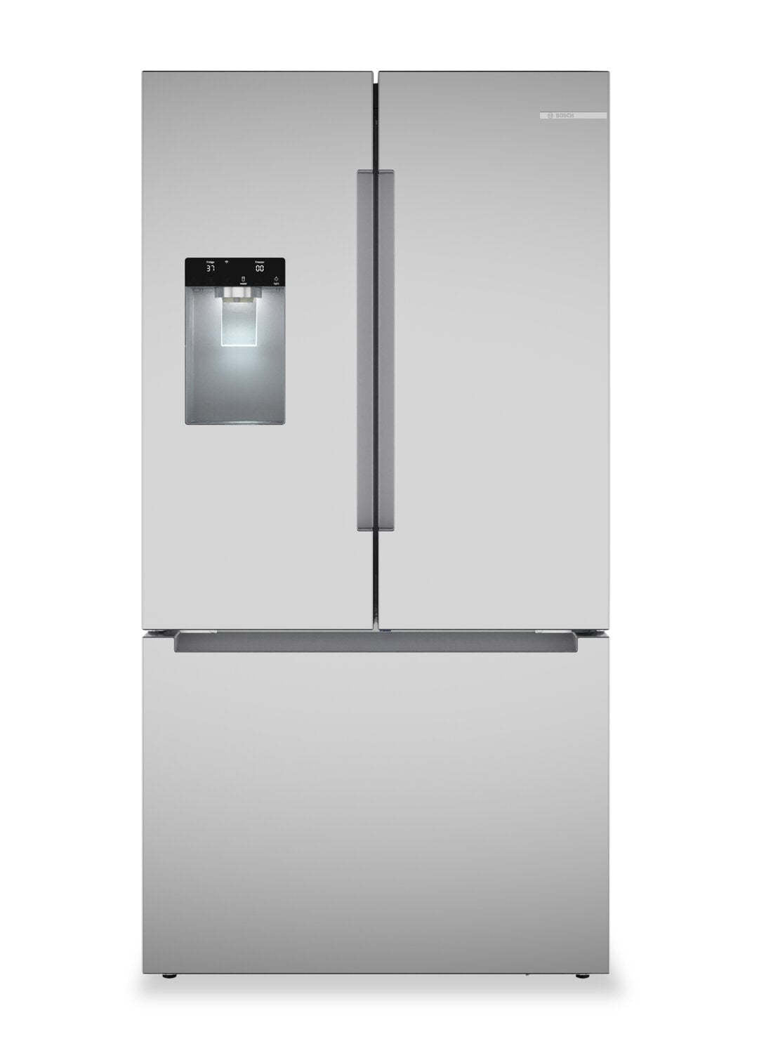 Bosch 36 26 Cu. Ft. 100 Series Smart French-Door Refrigerator - Stainless Steel - B36FD10ENS | Réfrigérateur intelligent Bosch série 100 de 36 po et de 26 pi3 à portes françaises - acier inoxydable - B36FD10ENS | B36FD10S