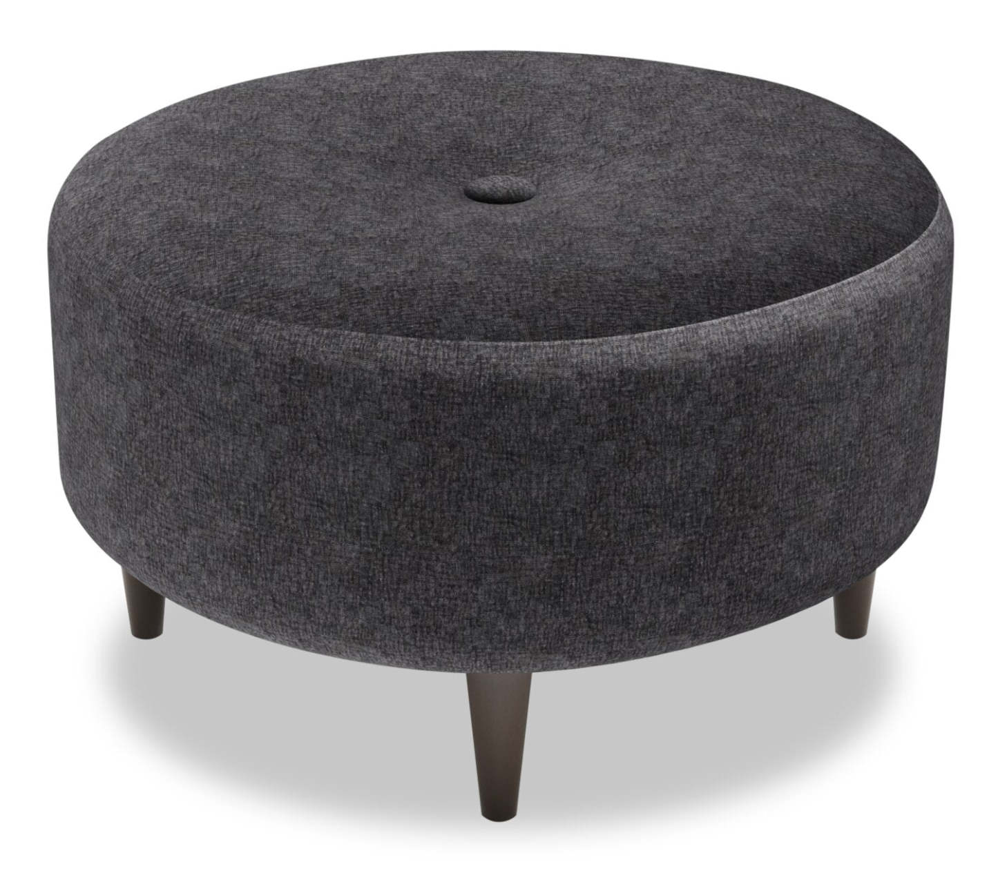 Pouf The Curve 31 en tissu chenille, fabriqué au Canada par Sofa Lab (CURV2993) | Personnalisable | Fabriqué au Canada