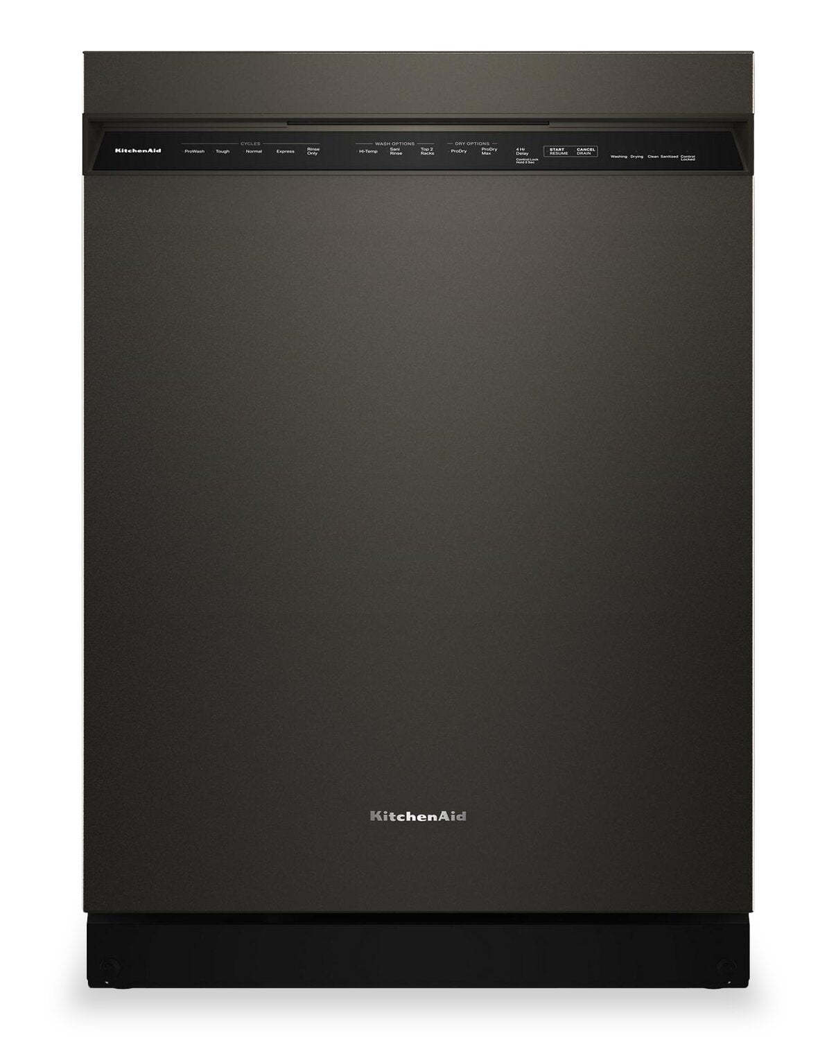Lave-vaisselle KitchenAid de 24 po et de 41 dBA avec 3e panier à jets - minerai noir - KDFS324SBE